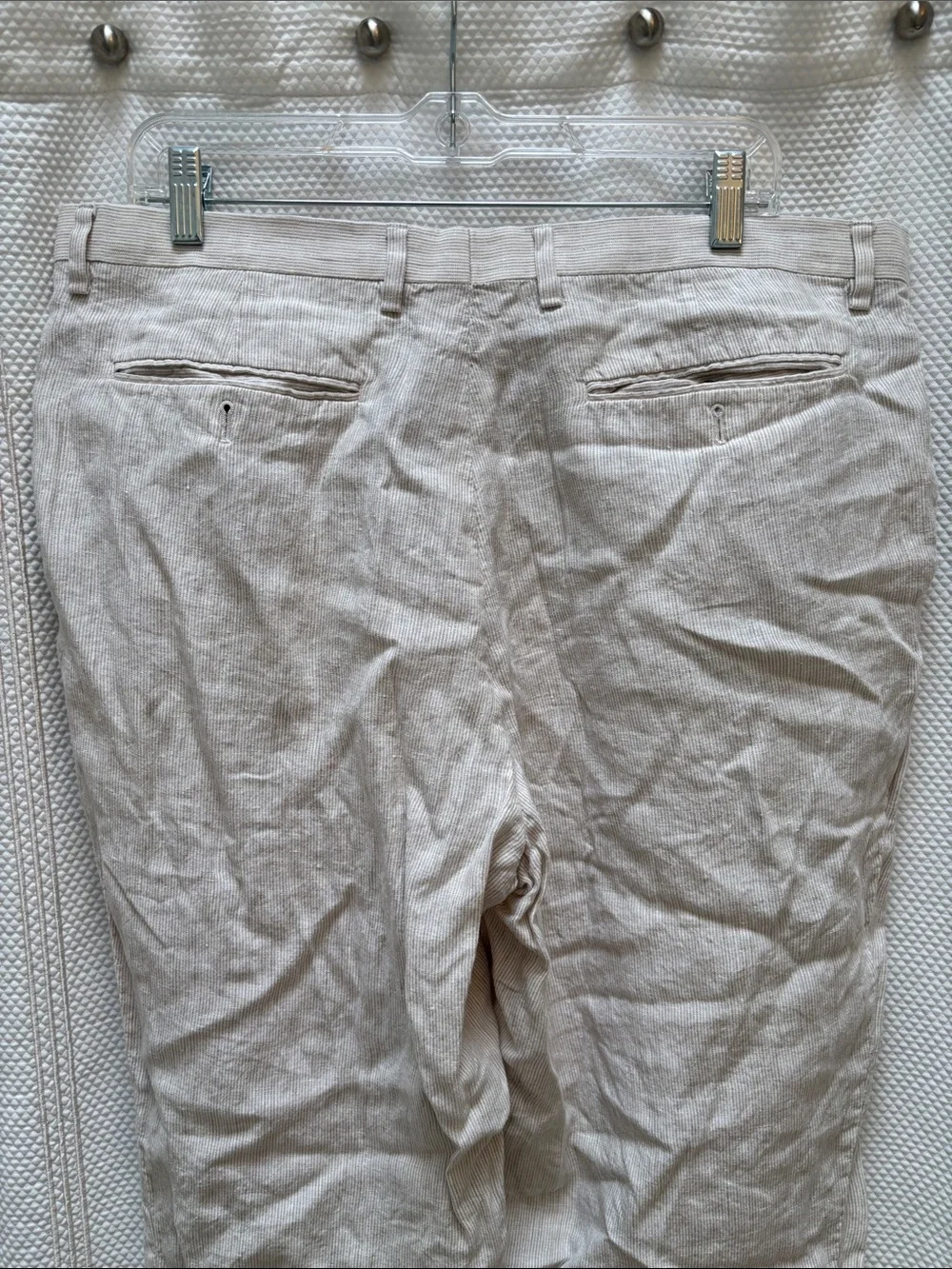 Banana Republic Heritage Collection Light Tan Linen-Blend Chinos